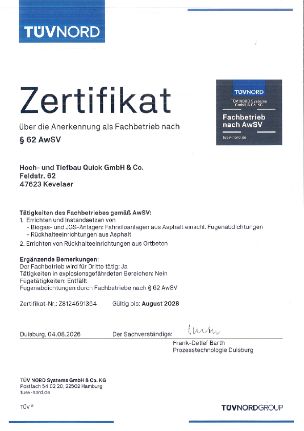 Fachbetrieb nach WHG